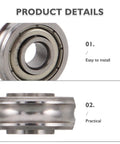 U Groove Pulley Wheel Set For 3D Printer Extruder Bearings And Gear Replacement, 12 Metal Pulleys For Smooth, Stable Operation, Easy Install, DIY Printer Repair And Upgrade Supplies close-up metal bearing pulley