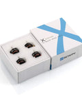 Four 1103 11000KV Brushless FPV Motors for 2S RC Drones in packaging, designed for Beta75X Whoop Frame, lightweight at 3.25g each.