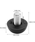 Adjustable M8 Furniture Leveling Feet With Rubber and Iron For Sofas, Chairs, And Patio, 10 Pack No Slip Screw In Glides, Easy Install, Protect Floors, Prevent Tipping, Sleek Black Finish, Ideal For Indoor Or Outdoor Use, 0.9in base
