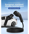 Plug And Play Type 2 To Type 2 Ev Charging Cable 32 Amp 3 Phase 22 Kw 5 Meter Top Shelf Electric Vehicle Cord with double headed gun.