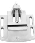 Heavy Duty Cast Iron Drill Press Vise And Milling Machine Vice Tool, 2.5 Inch bench clamp fixture top view with threaded handle.