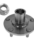 Front Passenger Side Wheel Bearing And Hub Kit For 2002-2003 Toyota Camry And 2001-2005 RAV4 Includes Front Wheel Bearing And Front Wheel Hub Assembly Ready To Install Today - close-up view of wheel hub and bearing parts.