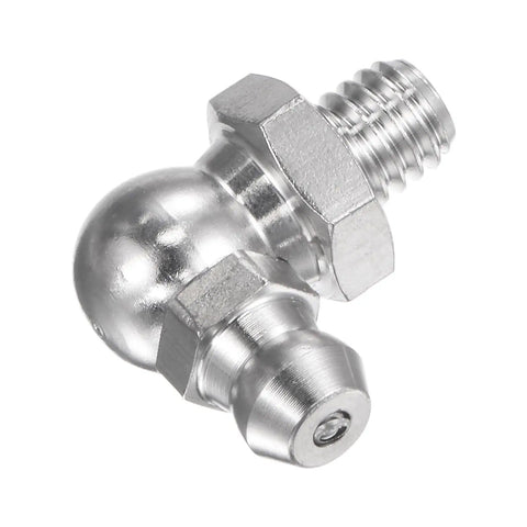 Stainless Steel 90 Degree Grease Fitting Elbow M6 X 1mm Thread For Hydraulic Systems Corrosion Resistant