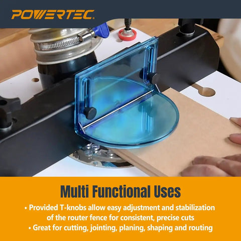 Trim Router Table With Base Plate And Predrilled Holes No Frills Adjustable Fence Dust Port And Transparent Bit Guard For Wood Routers That Fit Bosch Porter Cable Ryobi DeWalt Makita