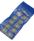 Diamond Cutting Wheel Set For Rotary Tools With 10 Diamond Cutting Wheels, 1 Cylinder Diamond Bit, And 2 Mandrels 1/8 Inch Shank kit