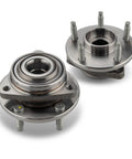 Front view of Front Wheel Bearing Hub Assembly 513215 Fits 2004 2007 Chevy Malibu And 2005 2007 Pontiac G6 5 Lug Upgraded Performance