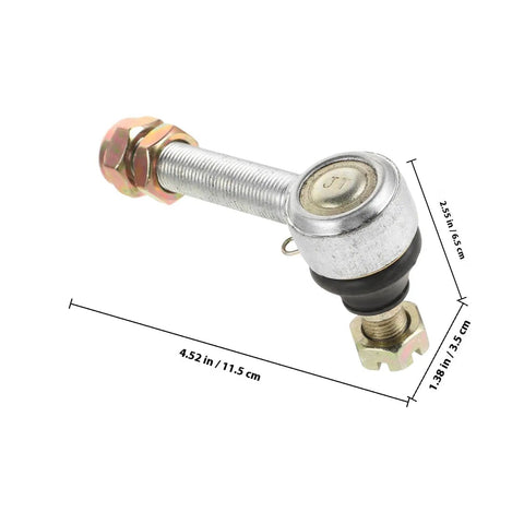 ATV Ball Joint Kit 14mm Upper And Lower Suspension Parts showing dimensions and metal construction for off-road vehicles