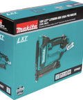 18V LXT Lithium Ion Cordless 23 Gauge Pin Nailer Tool Only Renewed with blue and black design for fine carpentry.