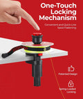 Must Have Fishing Line Spooler for Reels No Line Twist with Tension Band Stepless Adjustment installed on table edge