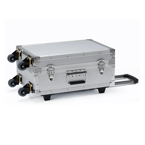 Rugged Alloy Toolbox With Built In Handle And Rolling Trolley, Portable Hard Case For Tools And Gear.