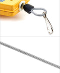 Heavy Duty Spring Balancer Set 2 Pack Retractable Tool Holder With Steel Cable And Alloy Hook Supports 3.3 To 6.6 Lb Load
