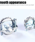 Smooth polished Ten Pack Three Quarters Inch Clamp Type Cable Connectors For Metallic Conduit To Protect Cables Silver Zinc Alloy