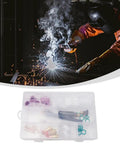 Welder using All In One 31 Piece TIG Torch Accessory Kit For WP-17 WP-18 WP-26 With Stubby Gas Lens Size 12 And Glass Cup Set
