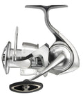 Exist G LT Spinning Reel 3000D Multi Color, Ultra Smooth Performance with Lightweight LT Frame, side view close-up