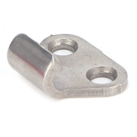 Heavy Duty Toggle Clamp Latch Adjustable Stainless Steel Draw Catch With 450 Pound Capacity close-up of metal latch with holes for fastening