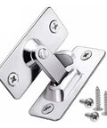 Sturdy Stainless Barn Door Latch With 90 Degree Hook Bolt For Gates Windows And Cabinets Heavy Duty Secure Lock Silvery Finish