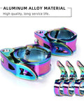 Aluminum Alloy Quick Release Seat Post Clamp 31.8mm 34.9mm for Mountain and Road Bikes, Adjustable Tube Fastener, Colorful Finish