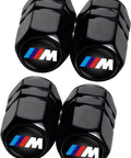 BMW M Keyring And 4 Pack Dope Valve Stem Caps Car Keychain Set For M2 M4 M5 M6 M8 X1 X2 X3 X5 X6 M135i M240i Z4 328i X7 Black Copper Die Cast Waterproof Rust Resistant