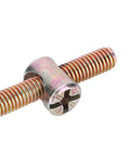 Heavy Duty M6 X 80mm Bunk Bed Replacement Hardware Kit 10 Sets Carbon Steel Hex Bolts And Matching Nuts showing a close-up of a hex bolt.