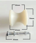 Heavy Duty 50mm Groove Width Round Tube U Shaped Pulley With Base Bearing Roller Bracket Movable Cable Guide Wheel 70mm