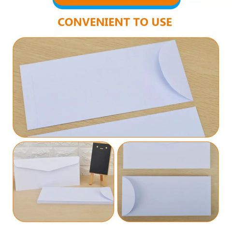 20 Pack White Paper Envelopes For Office And Party Invites Thick Paper With Strong Security Reusable Design For Sending Letters
