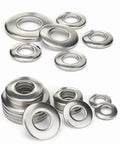 225 Pieces Belleville Spring Washers Kit M3 To M12 Metric Conical Washers For Preload And Tightening Joints Built To Last 304 Stainless Steel DIN 6796 Compliant Heavy Duty Assortment Set For Bolts And Bearings, assorted sizes