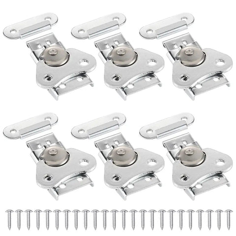 Stainless Steel Twist Latches With Butterfly Wing Knobs And Retainers Pack Of 6 Includes 24 Screws For Small Boxes Cases And Doors