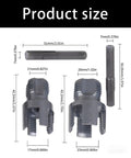 Heavy Duty Pipe Threading Tool Set For 1/2 And 3/4 Inch Pipes Integrated Internal External Thread Cutter size dimensions displayed.