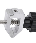 500N Push Pull Force Fixture Clamp For Tension Testing In Rubber And Paper, Heavy Duty, High Hardness Iron Alloy Clamp With Grippy Friction Grip For Accurate Tensile Strength Measurements, side view