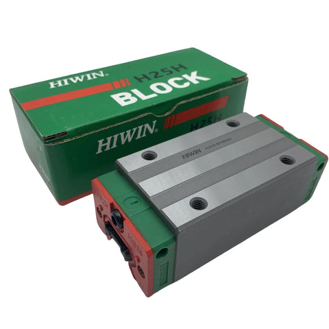 Pro Grade HGH25 Series Linear Guide With GK Block Carriage For CNC Machines, 3D Printers And Automation Systems, Self Aligning Rail Bearings For Smooth Low Play Motion In Semiconductor And Industrial Setups. HIWIN H25H block and box