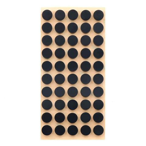 Three Eighths Inch Diameter Silicone Rubber Bumper Pads Self Adhesive 100 Pack For Cabinets Drawers Desks And Furniture Protection From Scratches Dings And Noise Reduction In Home Office Kitchen