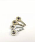 Kickass 2Pcs Rod End Bearings With Male Female M5X0.8 Threads, steel, sealed joints for suspension linkage movement.