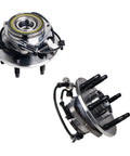 Front Wheel Bearing And Hub Assembly Set For Chevy Avalanche 1500 Tahoe Express 1500 And 2500 Cadillac Escalade ESV EXT AWD GMC Savana 1500 2500 AWD 6 Lug With ABS, two steel assemblies with ABS sensor and six lug bolts