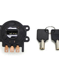 Ignition Starter Switch with Key for FXDWG Wide Glide Dyna and Softail Models Fit FXDWG3 CVO FXDWGI FXST OEM Lock Kit