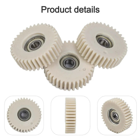 3-Pack 36 Tooth Electric Bike Planetary Gears With Bearing Nylon And Iron Cover 47.5x13.5mm for Motor Replacement