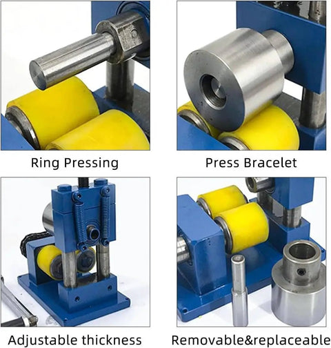 Top Shelf Manual Rolling Mill Machine And Bracelet Bending Tool For Jewelry Making Rock Solid Press Brake Forming Kit No Sweat Operation With Comfort Grip Handle Straight Up Built To Last