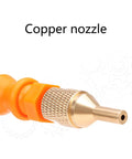 Copper nozzle from Industrial Grade Adjustable Coolant Spray Nozzle for metal cutting and lubrication applications.