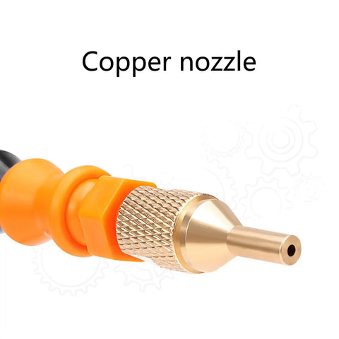 Copper nozzle from Industrial Grade Adjustable Coolant Spray Nozzle for metal cutting and lubrication applications.