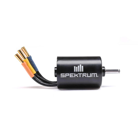 Firma 3650 4000Kv 4 Pole Sensorless Brushless RC Motor With 5mm Shaft 2S-3S LiPo Ready side view with connectors