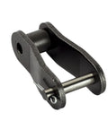 4 Pack C2050 Conveyor Roller Chain Offset Link Set, Heavy Duty And Wear Resistant, 1.25 Inch Pitch, Premium Carbon Steel, close-up view