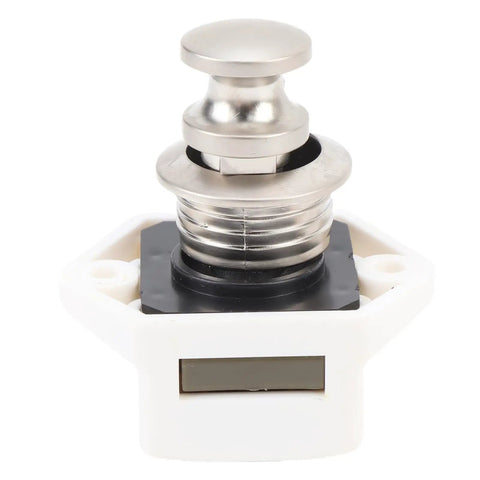 Push Button Cabinet Latch With Locking Handle For RV Camper Motorhome And Yacht Doors 14 To 18mm Thick With 20mm Mount Hole Zinc Alloy ABS