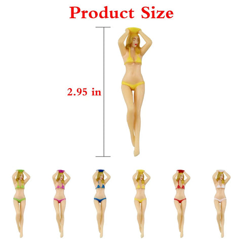 Funny Bikini Style Golf Tees For Women 6 Pack Plastic Tees Set Hilarious Gift For Birthdays Holidays And Bachelorette Parties Martini Themed Golf Inspiration showing 2.95 inch size and assorted colors