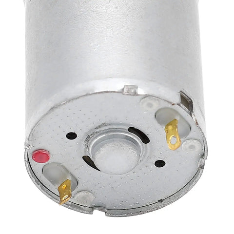 Awesome 12V DC Gear Motor With All Metal Gears And Pure Copper Coils For Smoother Low Speed Operation And Long Durable Life In Your Automated Gearbox Projects - motor base view