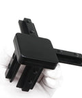 Eight Pieces 4040 Aluminum Extrusion Corner Brackets For 40 Series Frames, 3 Way Tri End Cap Connectors, Black Zinc Alloy Construction