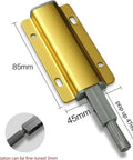 Gold Magnetic Push To Open Cabinet Latches Two Pack Heavy Duty Door Catch And Drawer Closers With Spring Plunger Easy Press To Latch