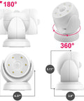 Battery Operated Motion Sensor Light Outdoor Wireless Waterproof Spotlight With Auto On Off, Ultra Bright 200 Lumen LED