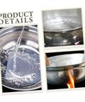 Leak Proof Aluminum Repair Patches For Pots And Pans 10 Sheet Kit Easy To Use Adhesive in use on cookware surfaces