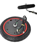 Front Wheel 36V 350W Motor For Electric Scooters 8.5 Inch Air Filled Tire Replacement Easy Install Plug And Play, detail view