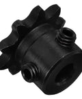 1/4 Inch 9 Tooth Carbon Steel Roller Sprocket For Single Strand Chain, Precision Engineered Gear That Reduces Noise And Vibration
