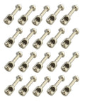 20Pcs 316 Stainless Steel Wishbone Inserts for Spearfishing and Speargun Bands Durable Divers Accessory Fits Braided Wire Up To 2mm